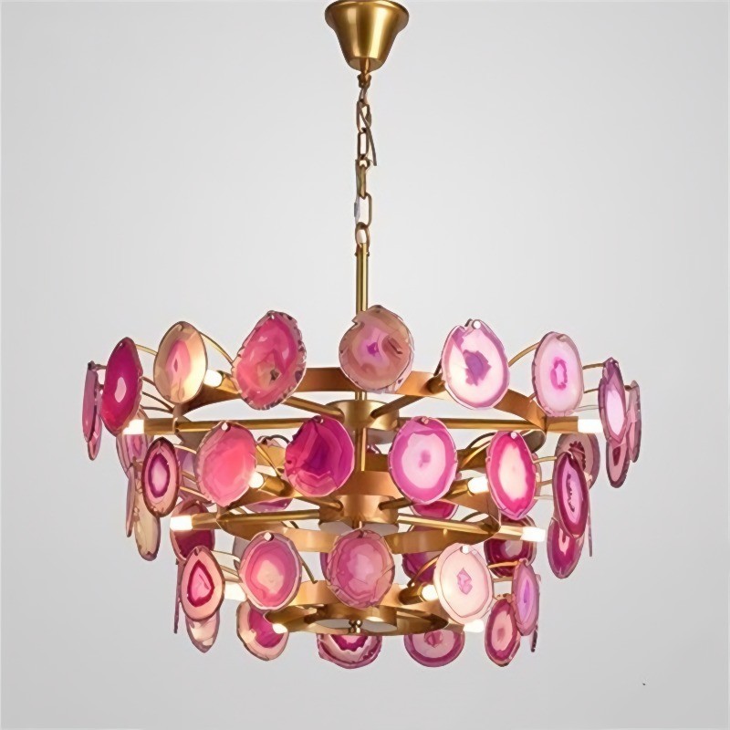 Slice Agate Chandelier/ Tower