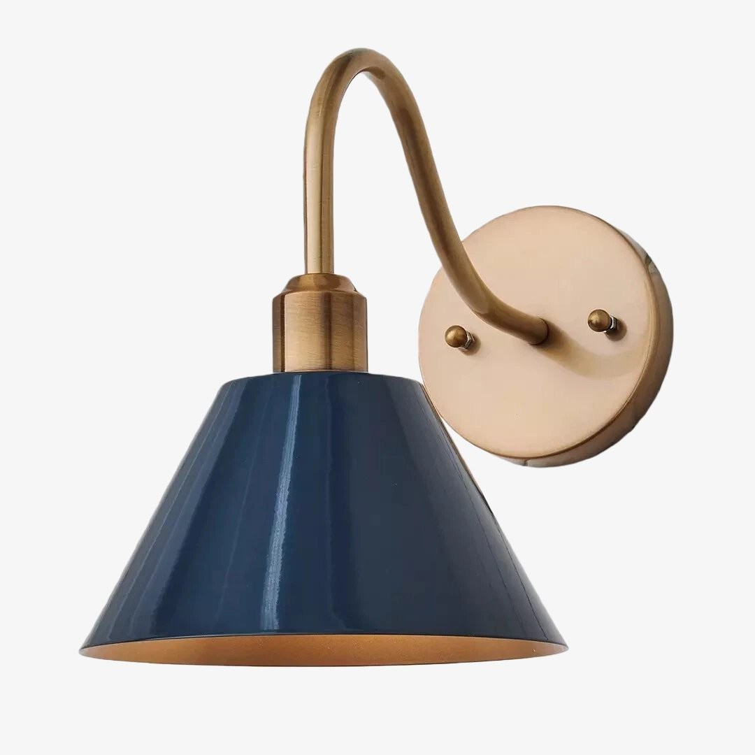 Narix Industrial Wall Sconce - Sleek Tapered Shape for Lounge and Dining Area K2120