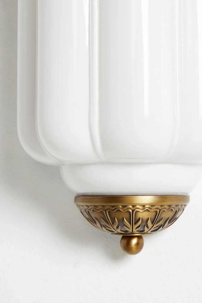 Eloise Long Pumpkin Retro Glass Recessed Wall Lamp K865
