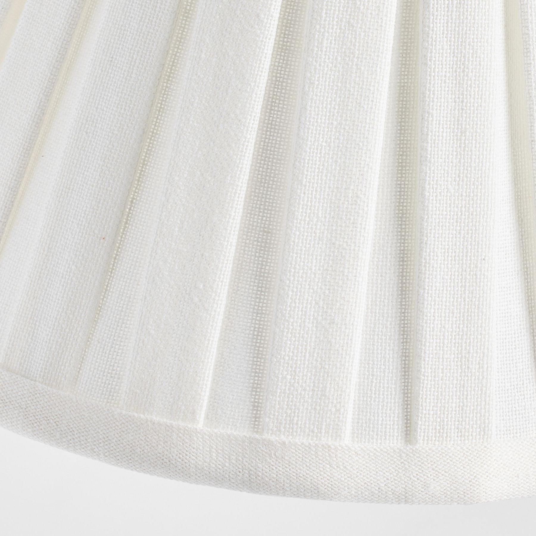 Luvora Refined Fabric Pendant Light – Pleated Textile Shade with Iron Base K1303