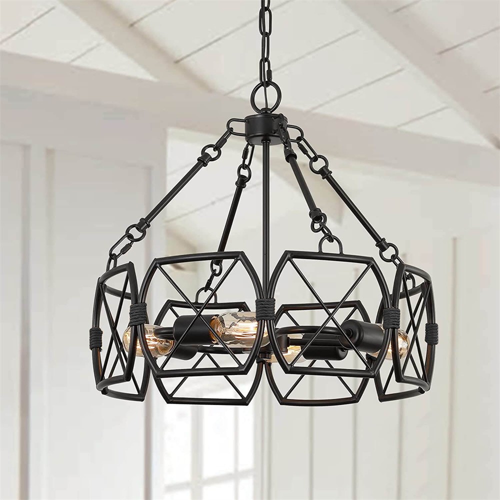 Rustic Industrial Cage Pendant Light K111