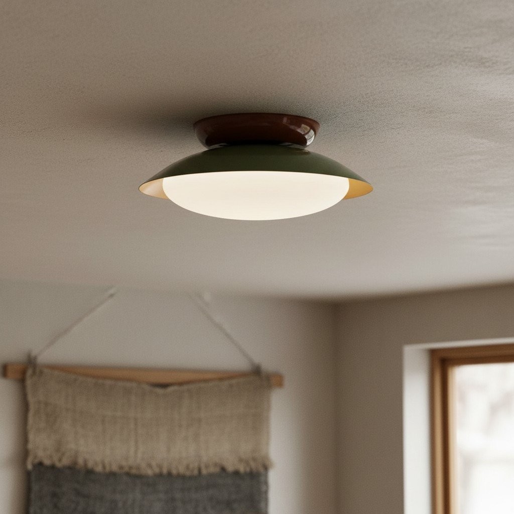 Heliora Modern Dome Ceiling Light - Minimalist Style for Living Room and Bathroom K2114