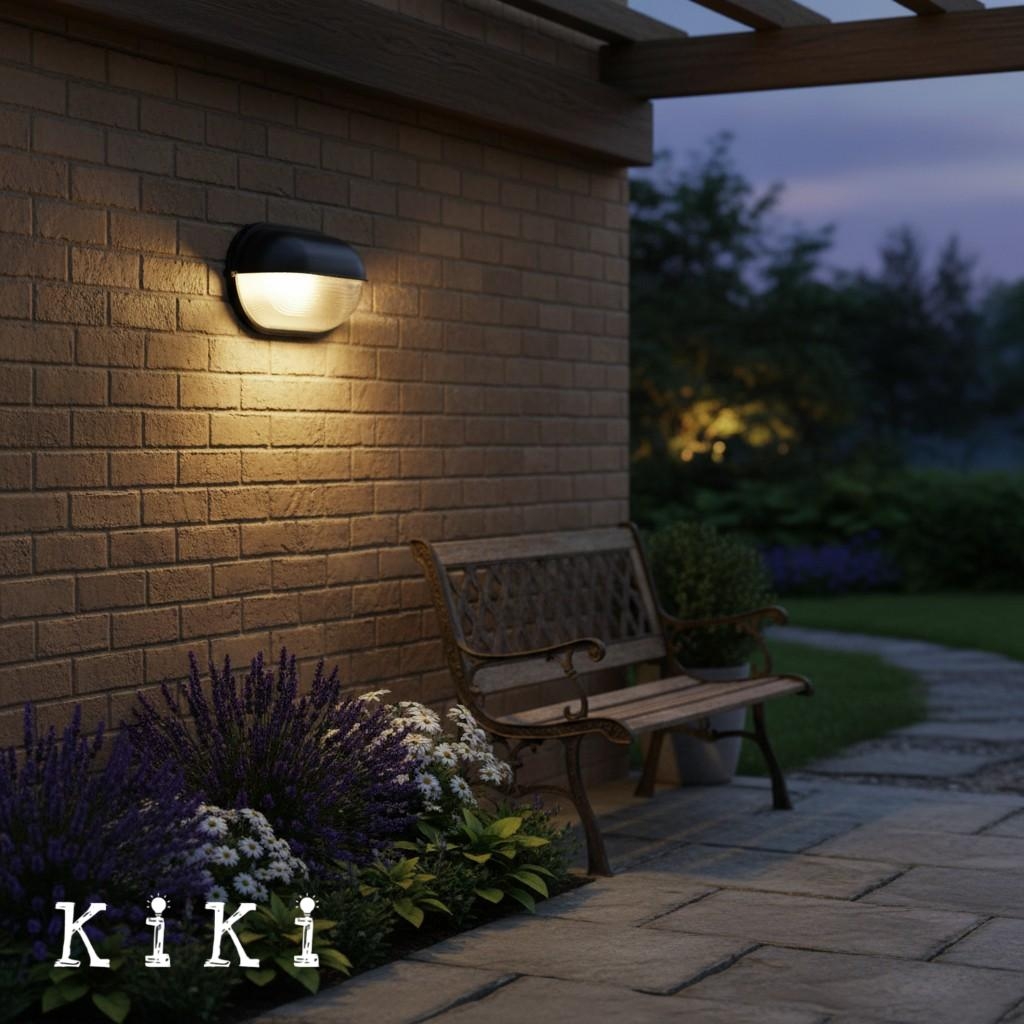 Docka Metal and Glass Outdoor Wall Sconce - Vintage Industrial Wall Light for Porch K2367