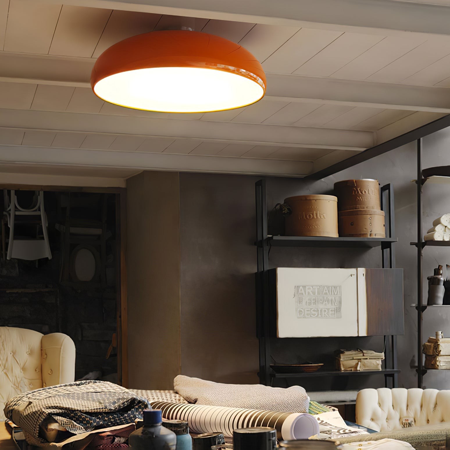 Space Orange Ceiling Lamp K571