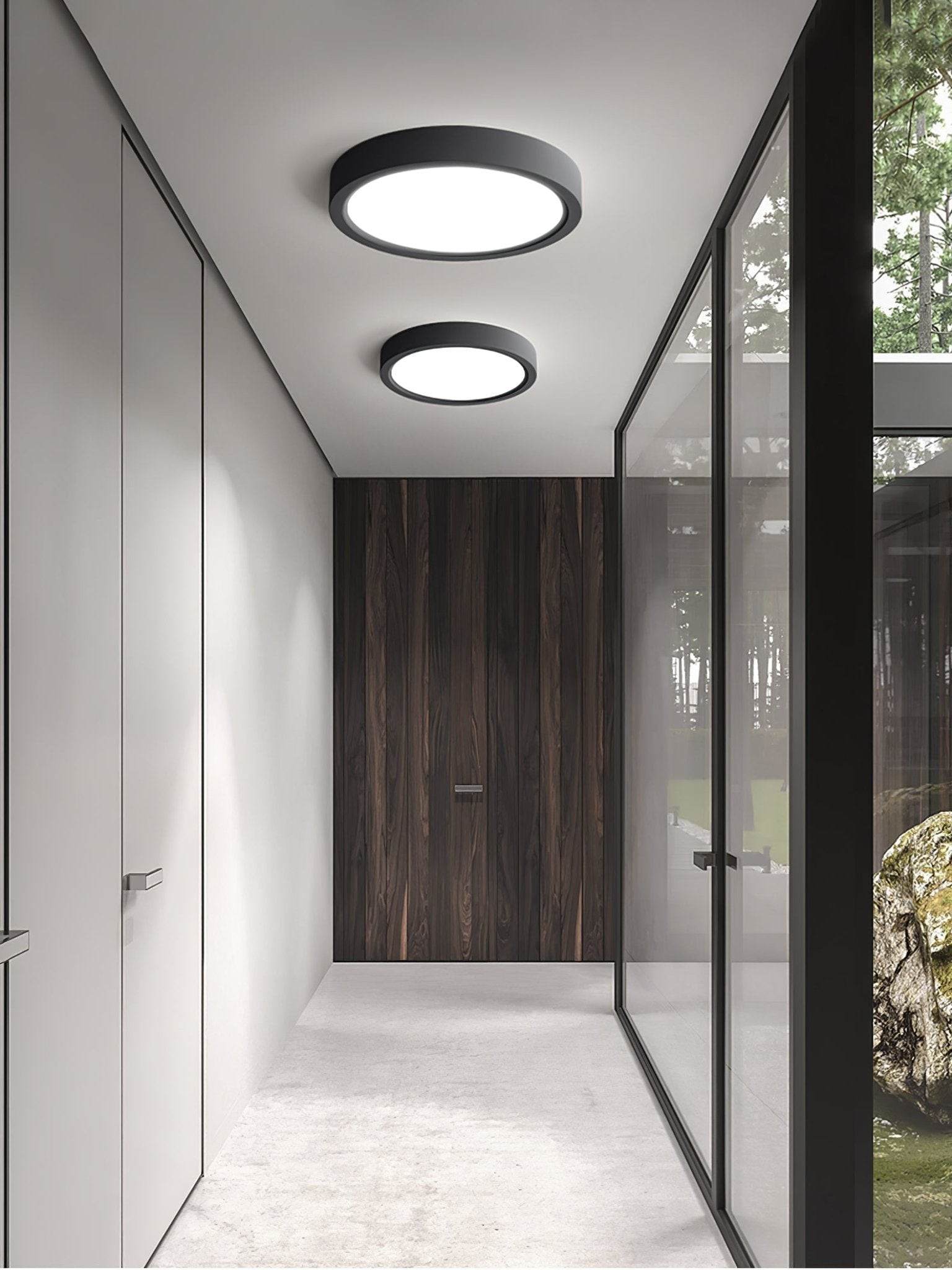 Minimalist Modern Round Acrylic Ceiling Light For Bedroom K218