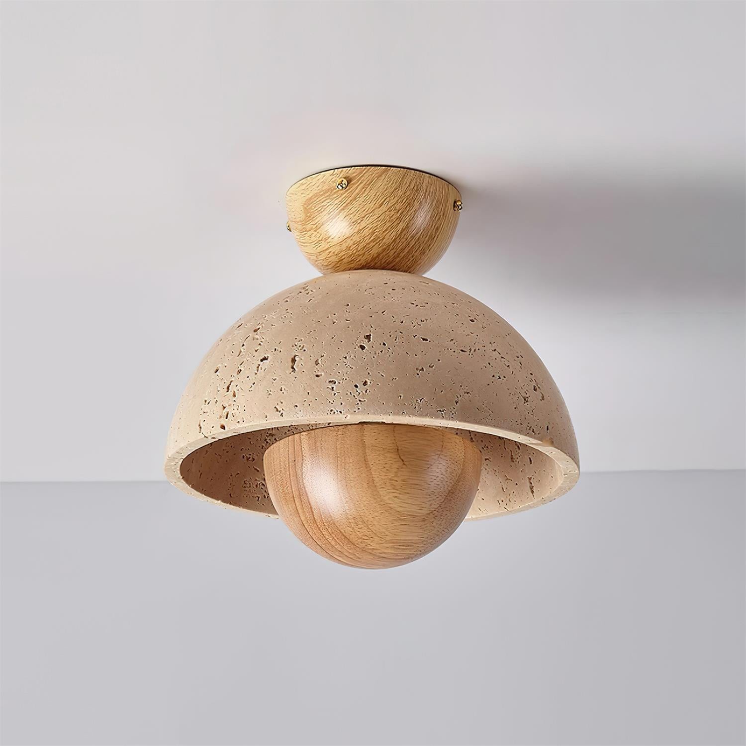 Japanese Wooden Inverted Ceiling Light K721