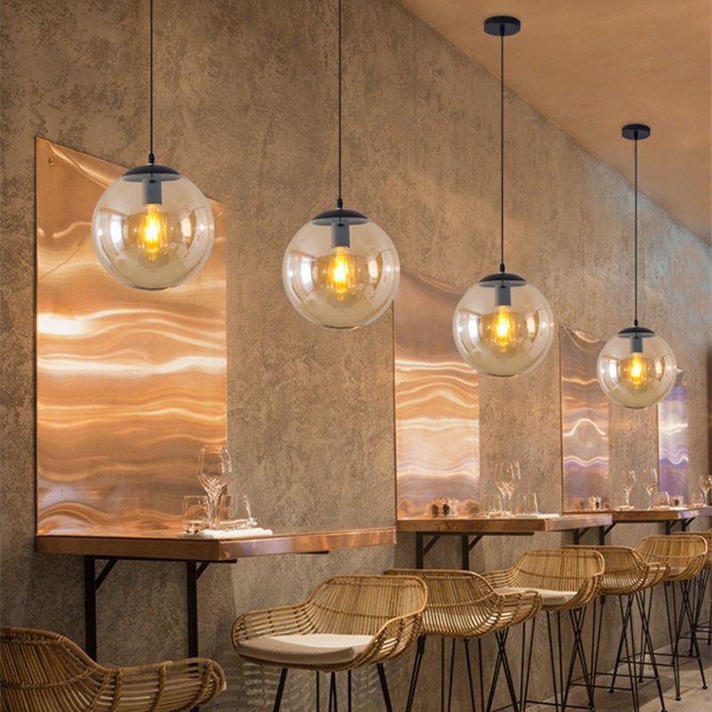 Glass Ball Pendant Light