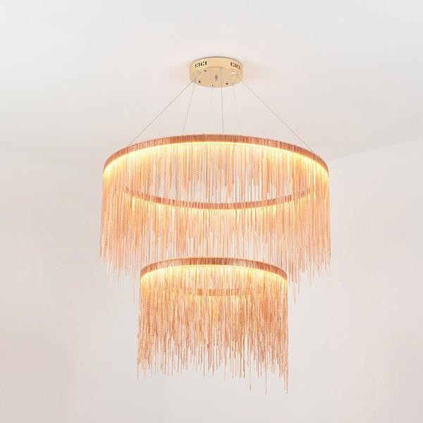 Aluminum Chain Chandelier