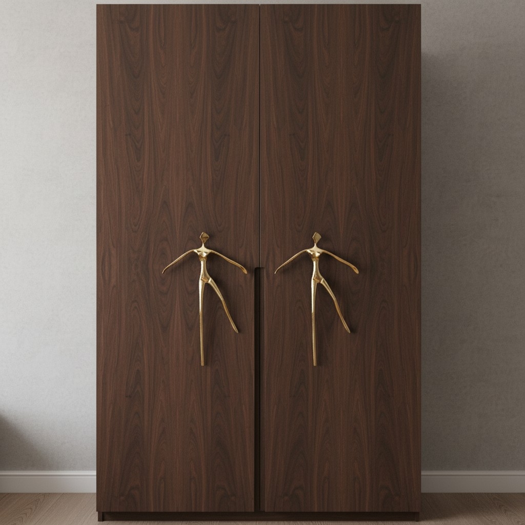Verlitho Retro Cabinet Handle - Nordic Furniture Pull For Wardrobes and Drawers K2365