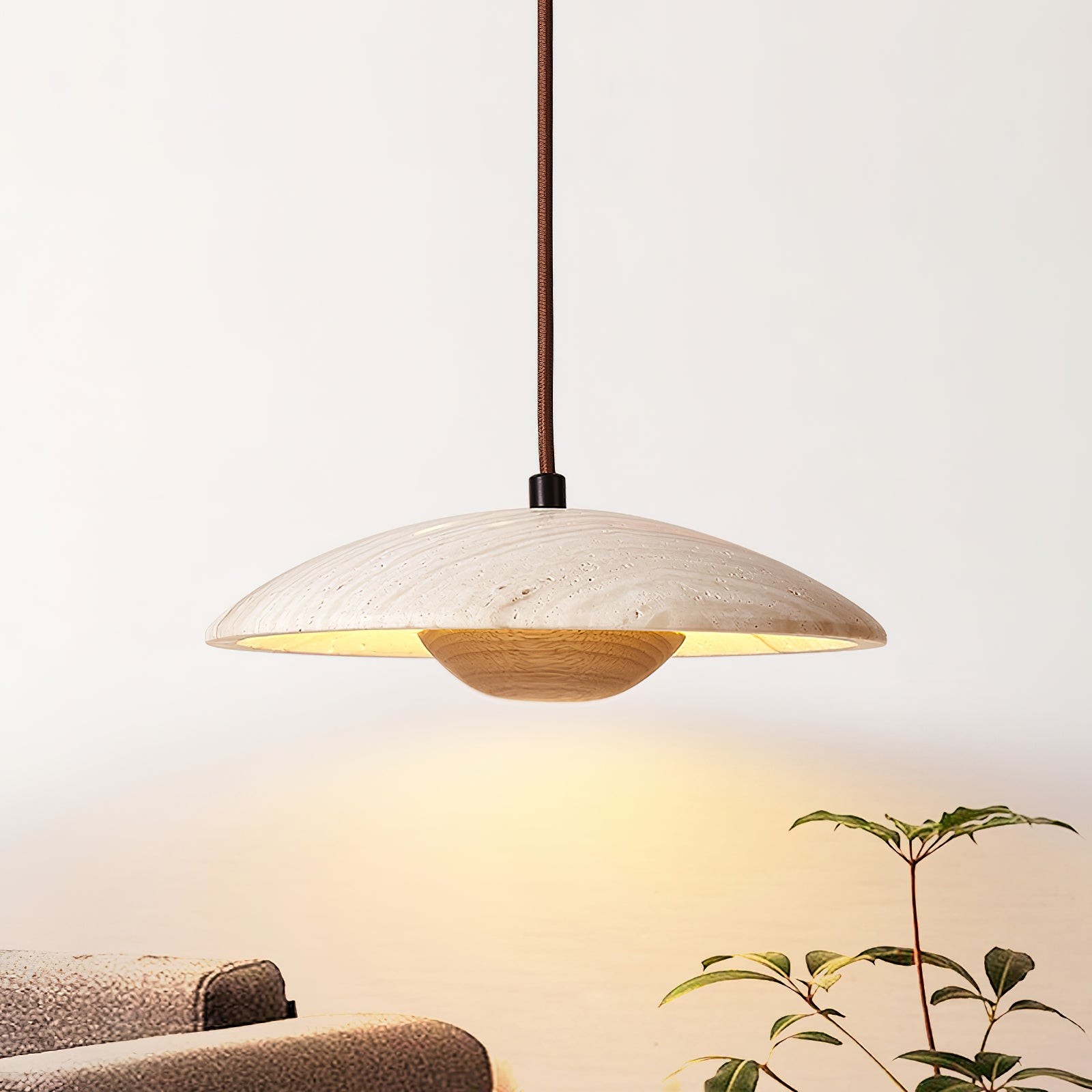 Cream Style Wood Pendant Lamp K668