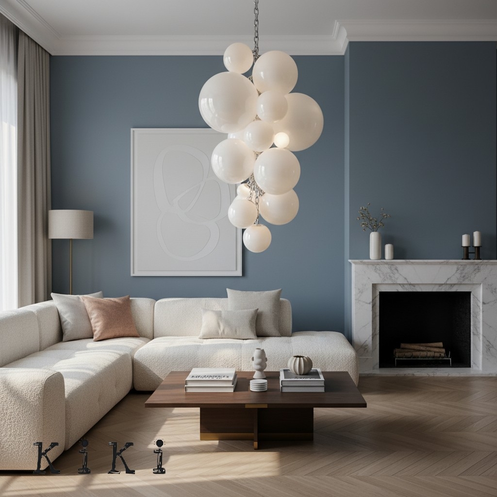 Modern Long Grape Glass Chandelier K2347