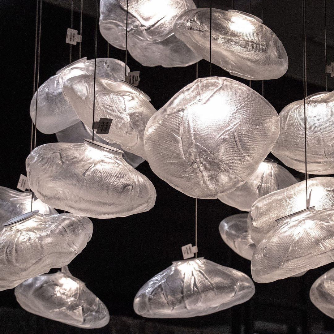 Multi-Head Irregular Glass Bubble Chandelier K216