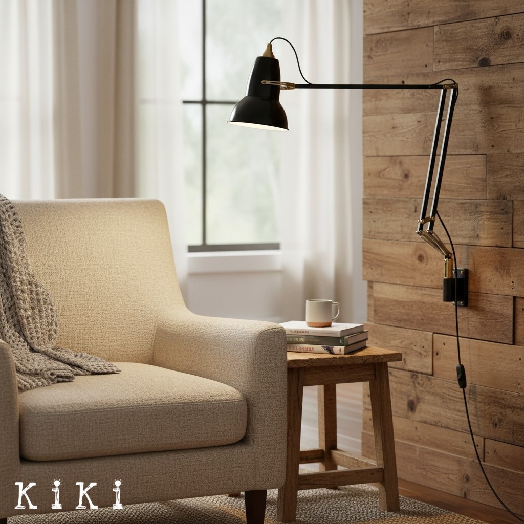 Modryx Minimalist Adjustable Wall Lamp - Functional Modern Lighting for Home Interiors K2153