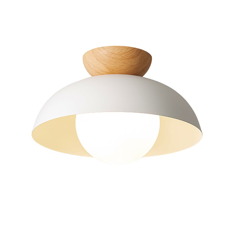 Scandinavian Iron Bowl Energy Efficient Ceiling Light K143