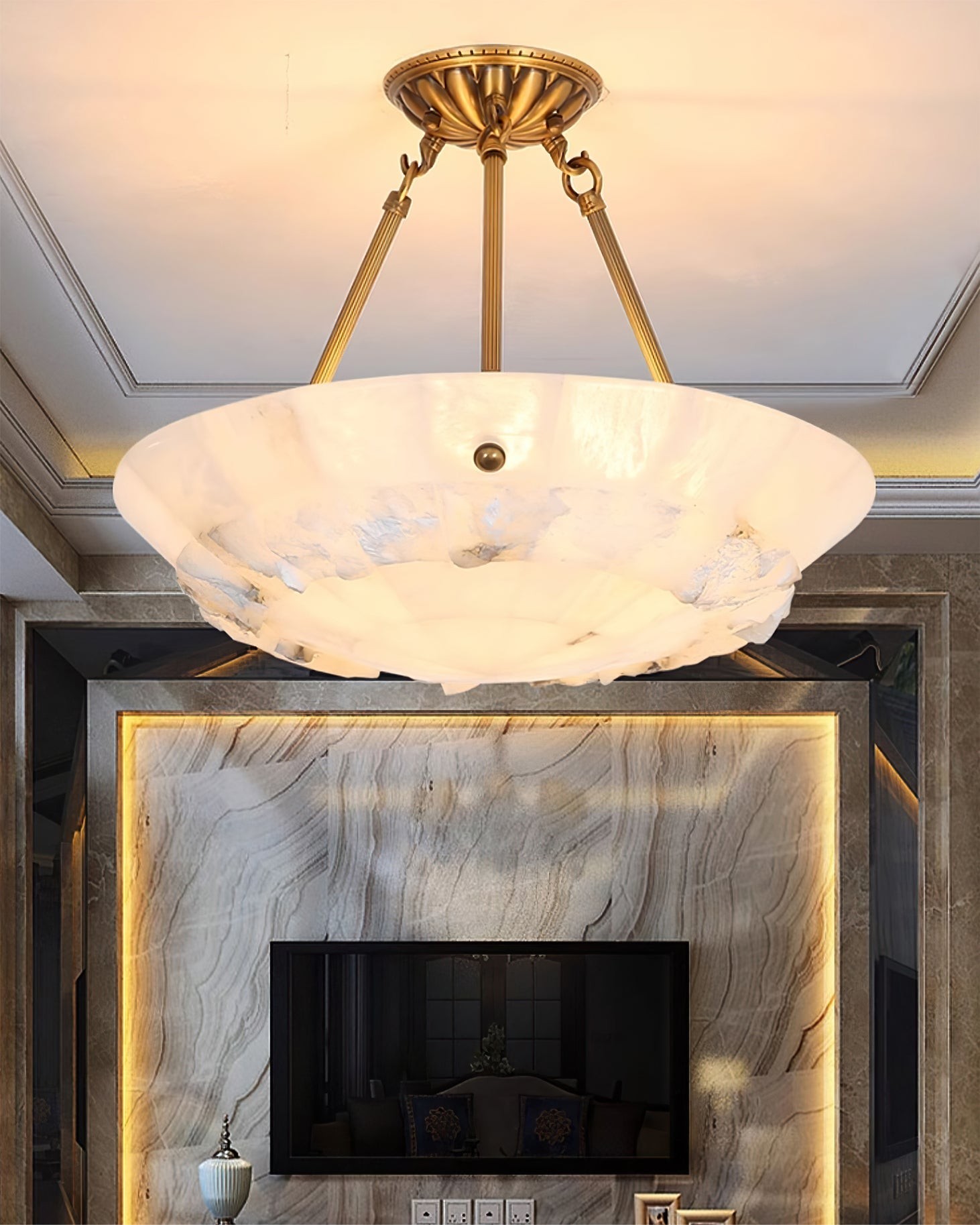 Bowl Alabaster Pendant Lamp K980