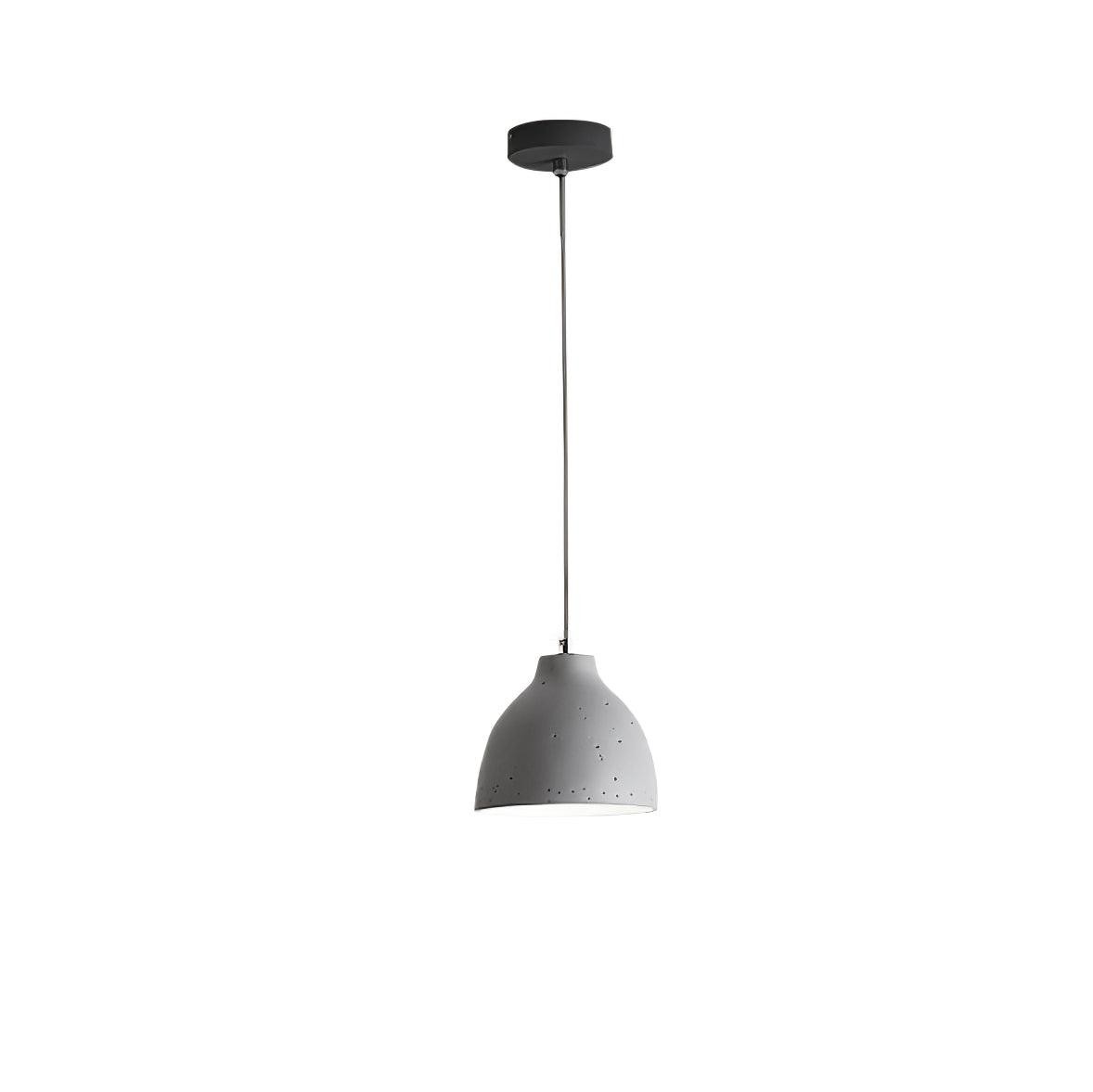 Modern Minimalist Industrial Resin Bowl LED Pendant Light K620