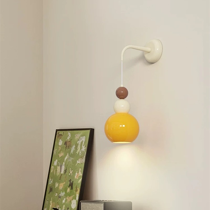 French Style Ice Cream Globe Wall Light K151