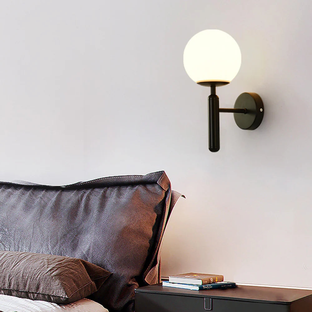 Milky Glow Modern Metal Wall Lamp D791