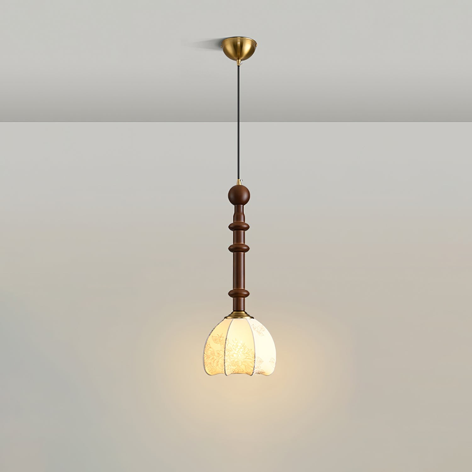 Retro Solid Wood Series Pendant Lamp K637