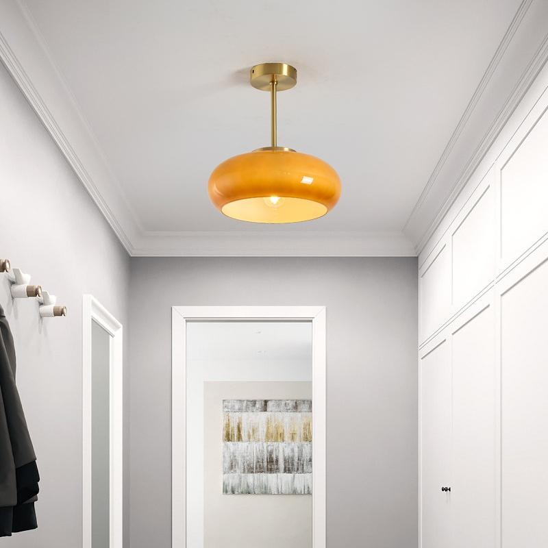 Bauhaus Style Vintage Glass Ceiling Light K72