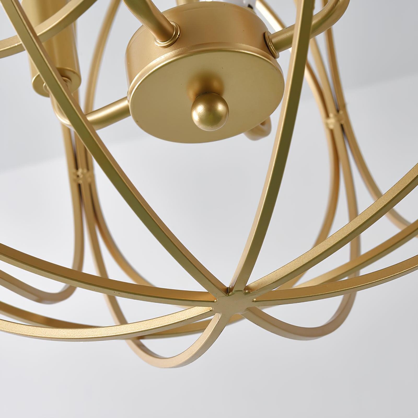 Hollow Metal Line Retro Pendant Light K554