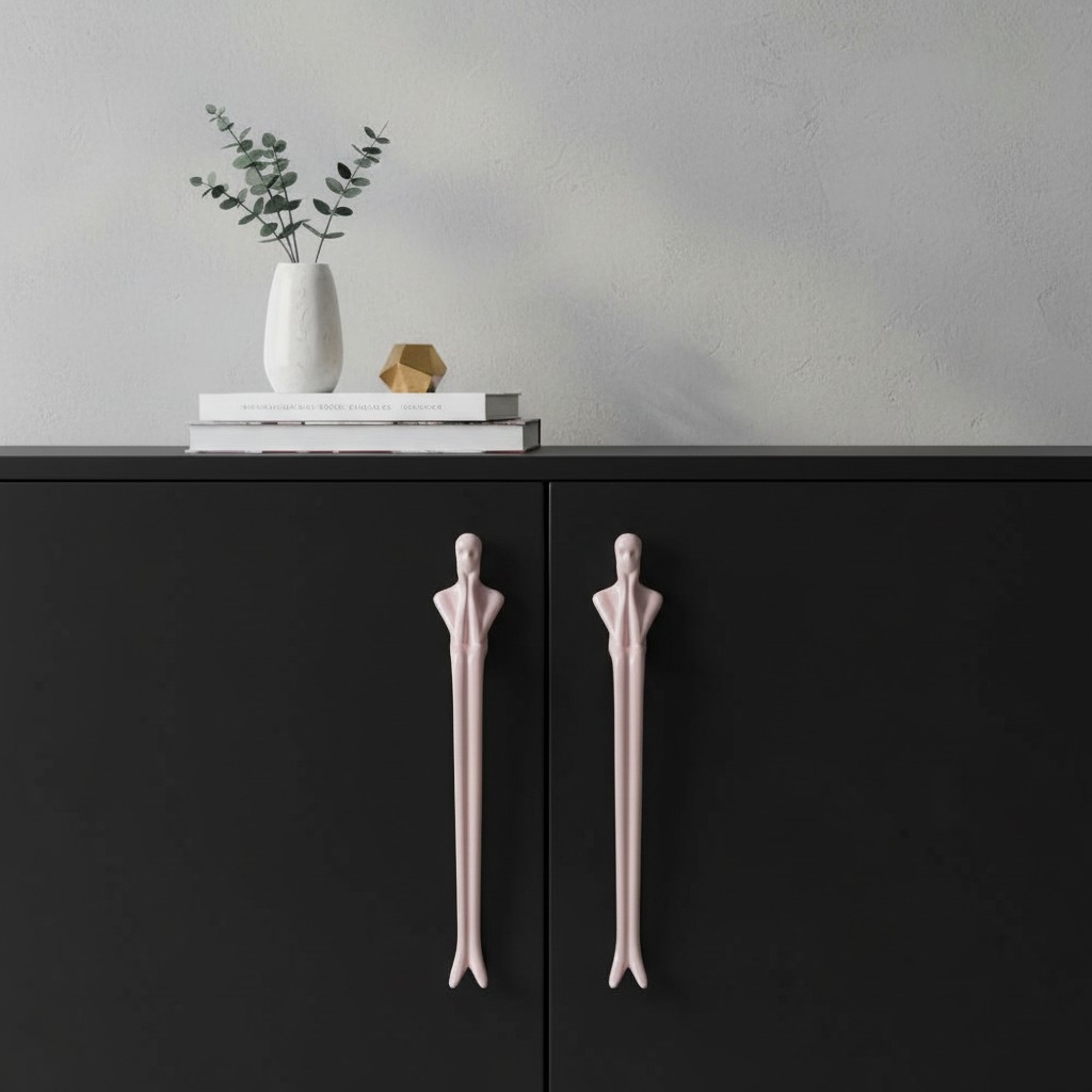 Verlitho Retro Cabinet Handle - Nordic Furniture Pull For Wardrobes and Drawers K2365