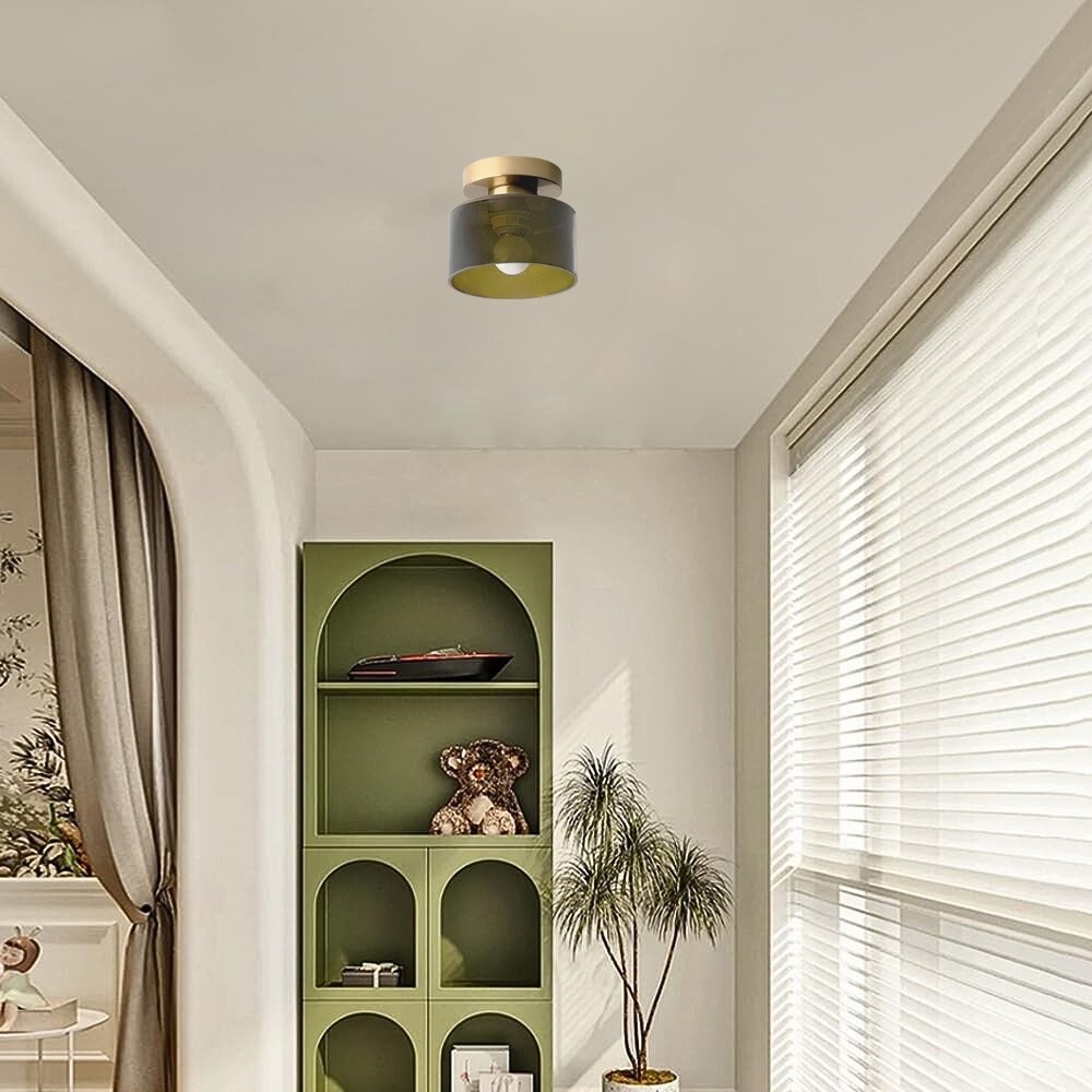 Morandi Cylinder Ceiling Light - Minimalist Flush Mount for Indoor Spaces K893