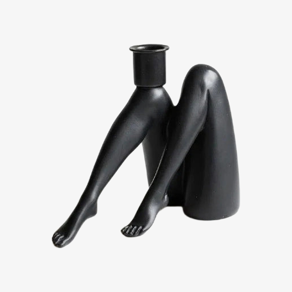 Kickra Sexy Legs Candle Holder - Modern Metal Base for Dining Table and Home Decor K2221