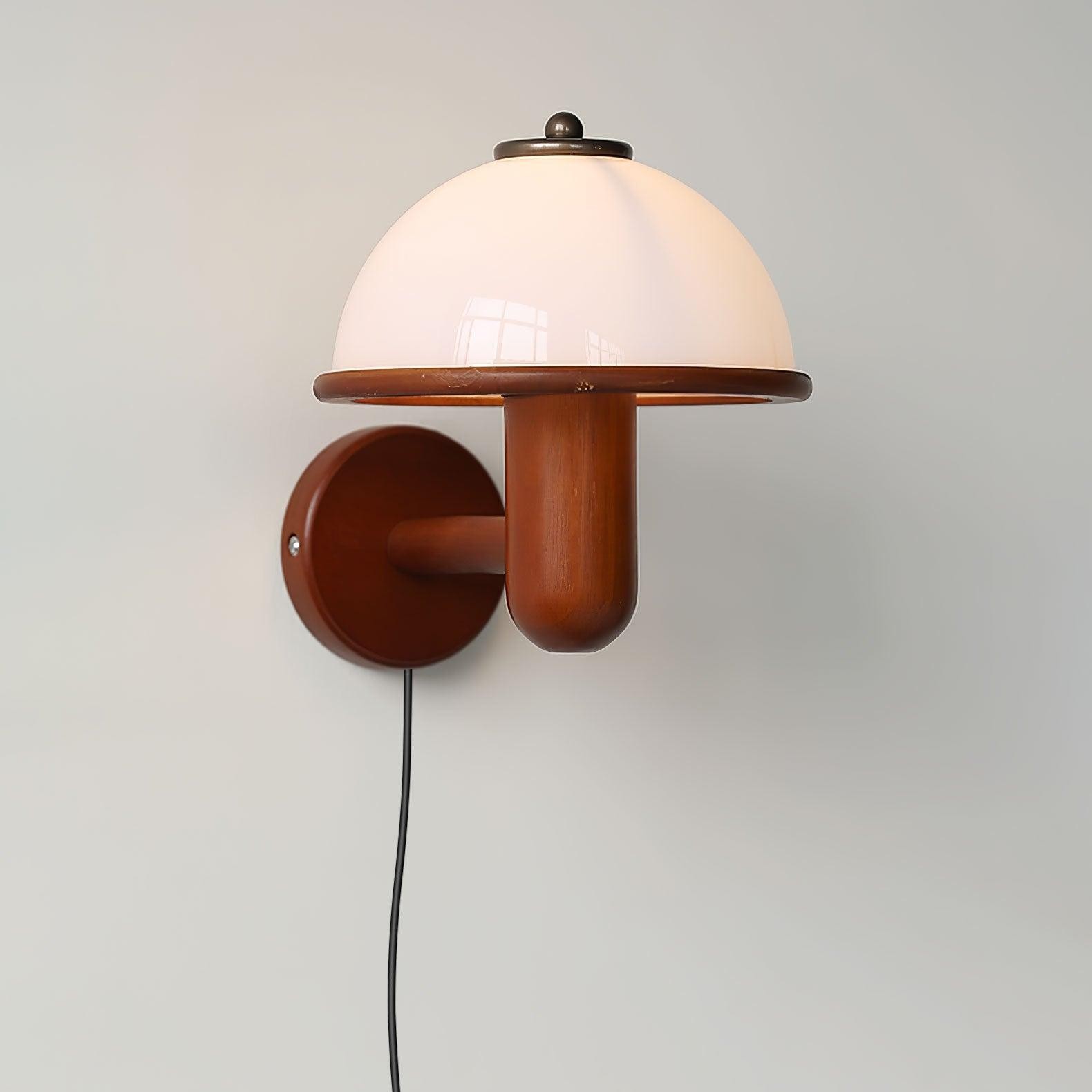 Mushroom Wood Wall Lamp K536