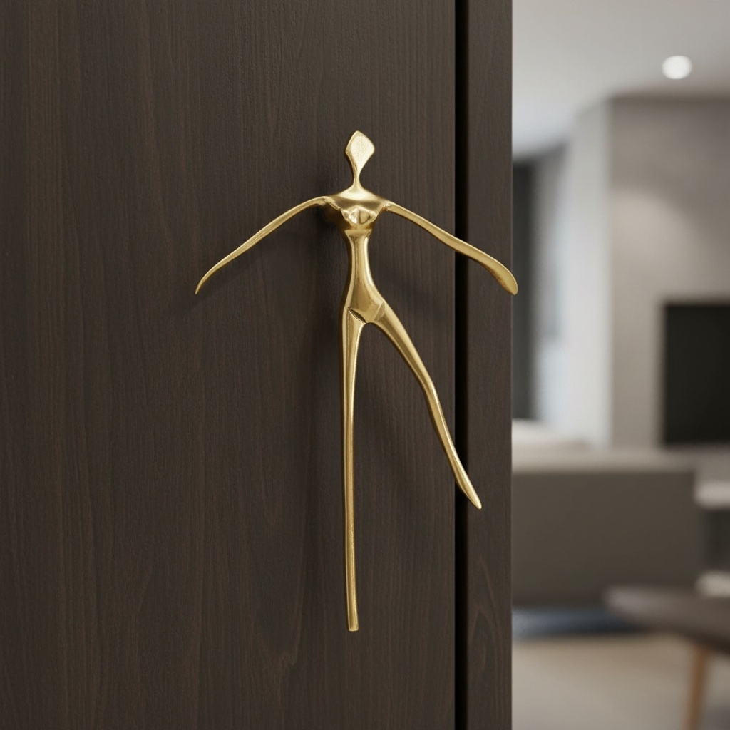 Verlitho Retro Cabinet Handle - Nordic Furniture Pull For Wardrobes and Drawers K2365