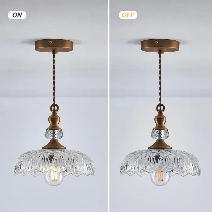 Mid Century Mini Kitchen Island Glass Pendant Light K851