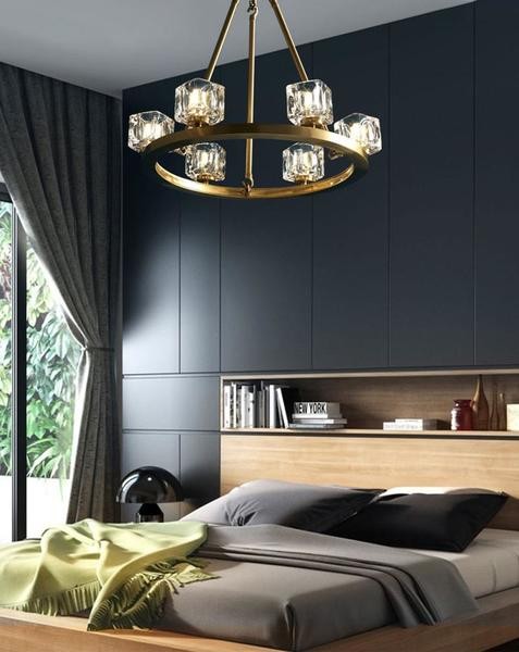 Crystal Round Chandelier/Brass Crystal Series