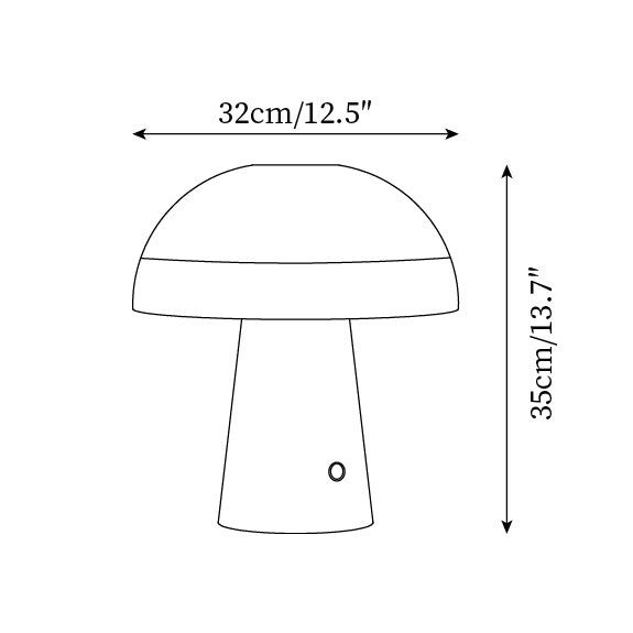 Nordic Minimalist Style Mushroom Shape Table Lamp K591