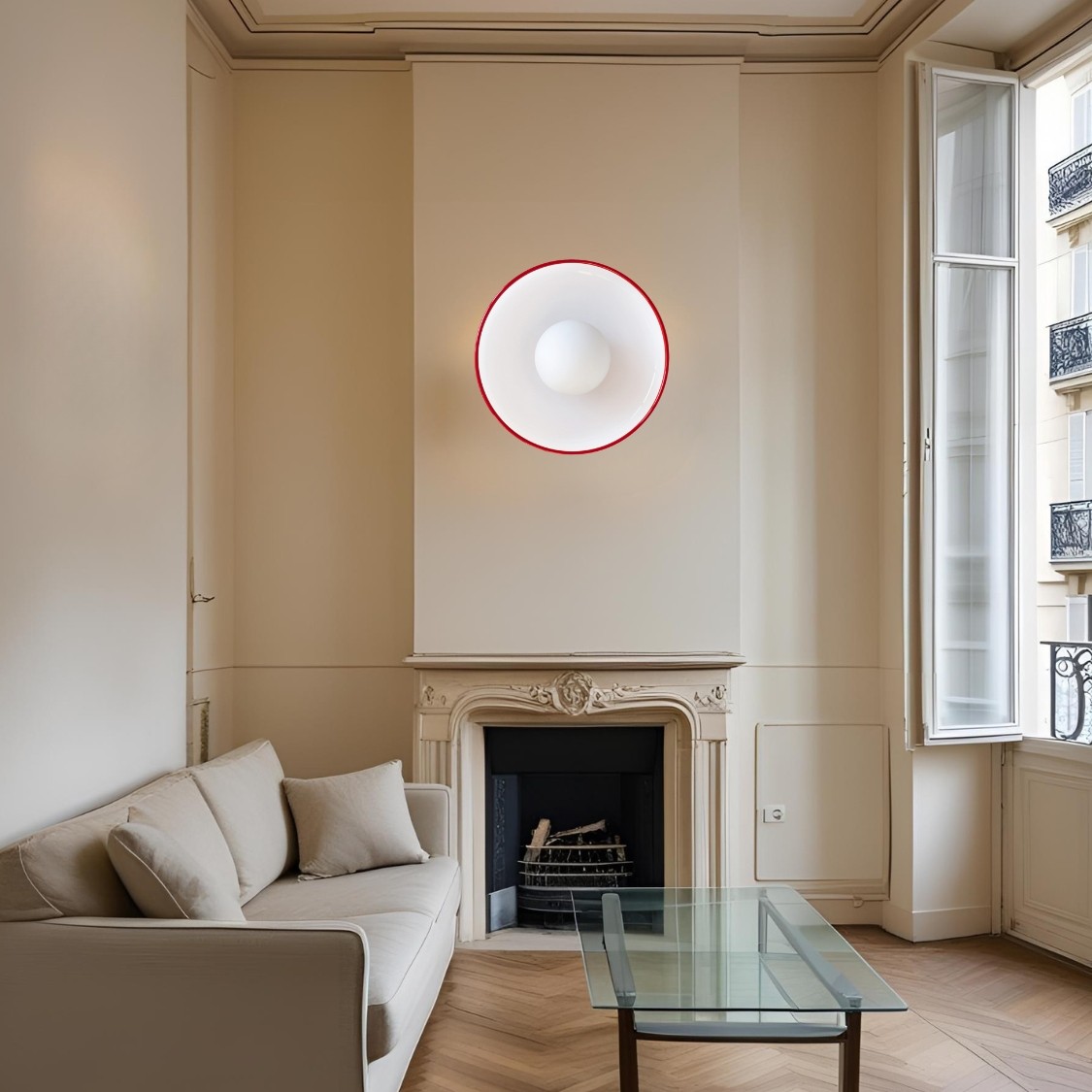 Kalo Modern Minimalist Glass Orb Ceiling Light Wall Light - Decorative Lighting for Bedroom K942