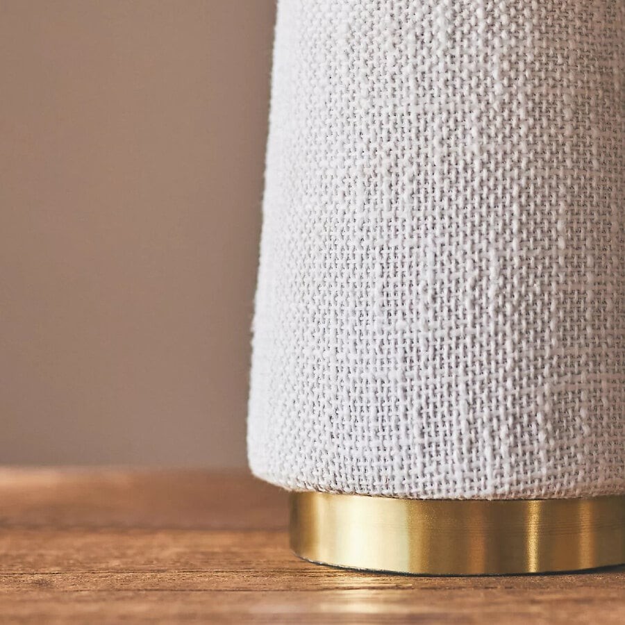 Ceruna Cone Shaded Table Lamp - Elegant Fabric for Living Room and Entryway K1667
