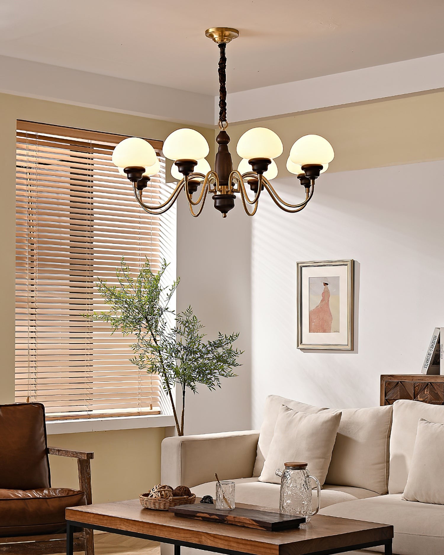 American Retro Mushroom Chandelier K543