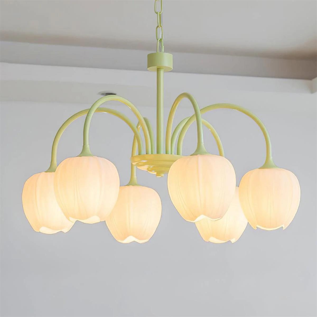 Tulip Matcha Chandelier D364