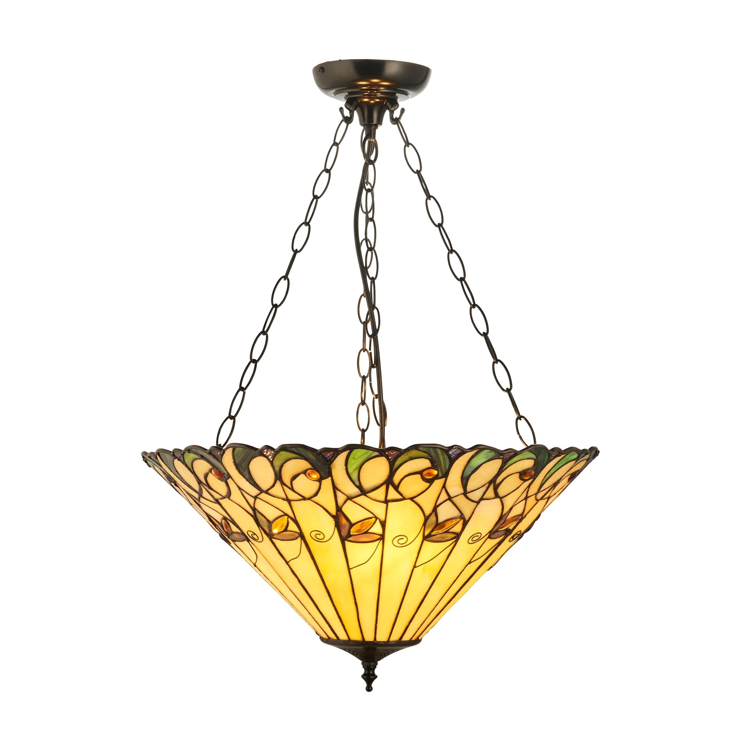 TF Jamelia Light - Decorative Art Glass - Flush Mount Timeless Style for Hallway K2015