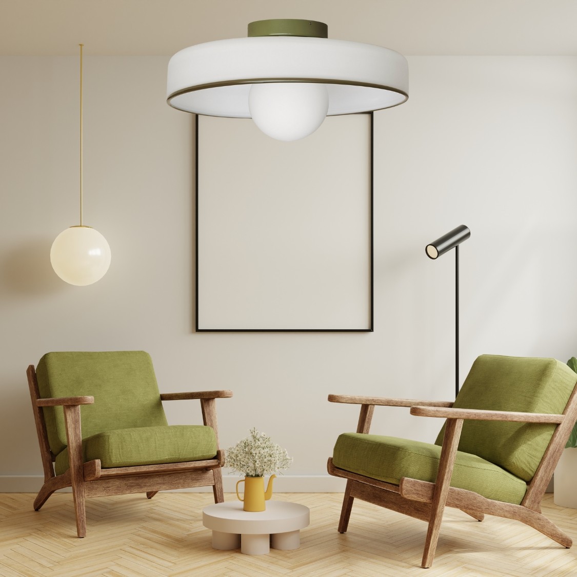 Kalo Modern Minimalist Glass Orb Ceiling Light Wall Light - Decorative Lighting for Bedroom K942