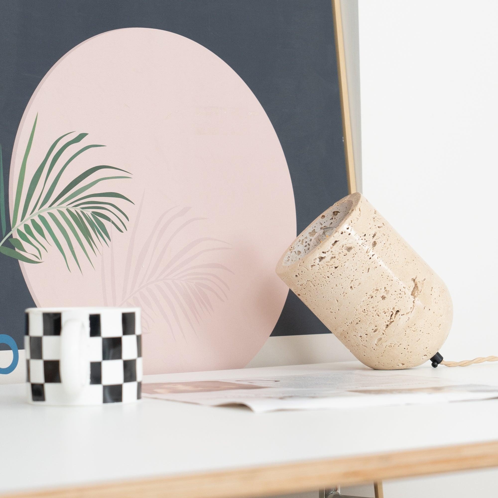 Amidori Travertine Table Lamp D893