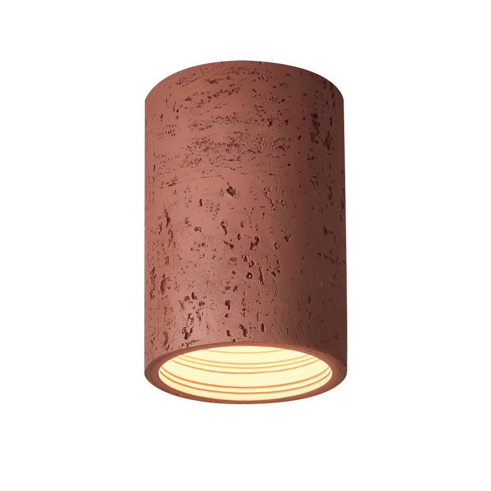 Modern Wabi-Sabi Cylindrical Ceiling Lamp K297