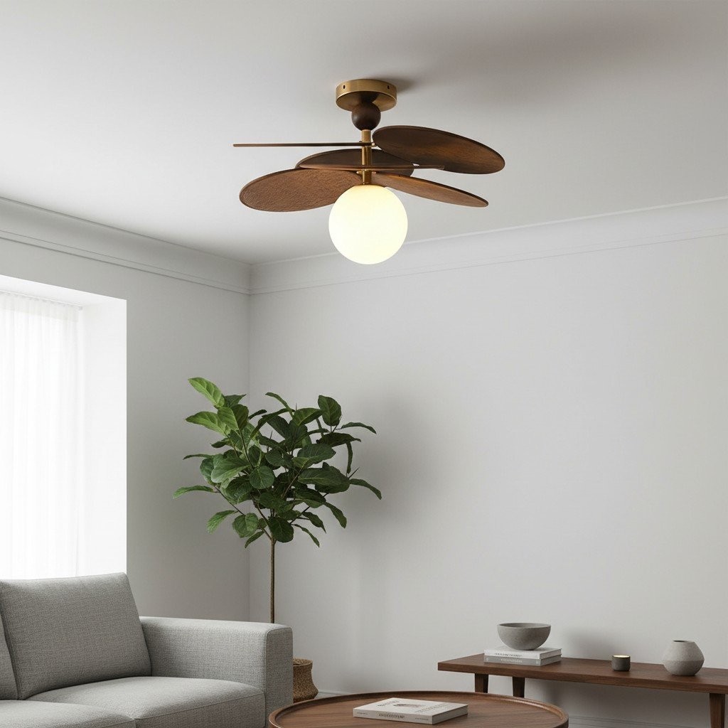 Orrise Overlapping Blades Design Ceiling Light - Modern Style Lighting for Living Room and Bedroom K2096