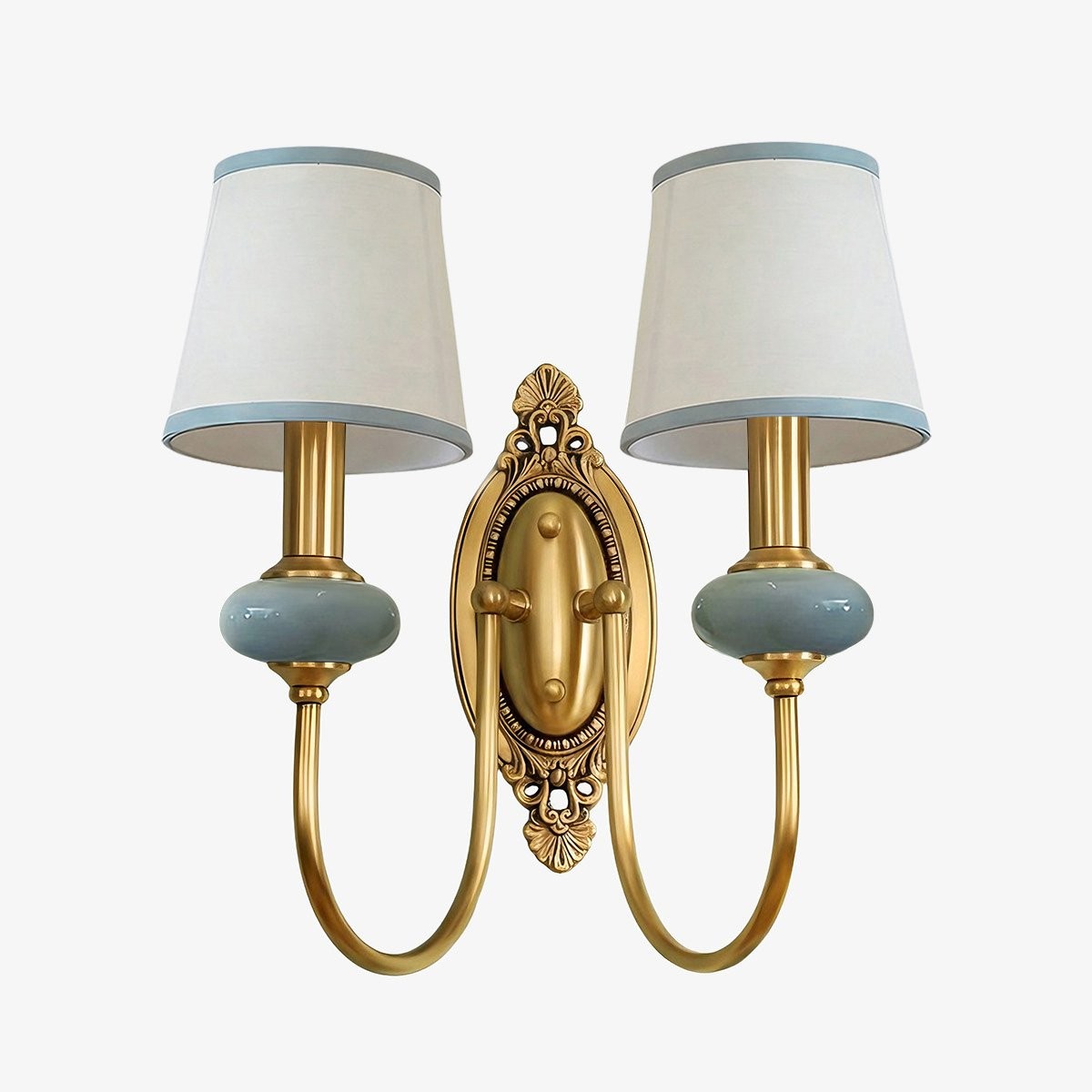 Rowanea Retro Fabric Wall Lamp - Elegant Fixture for Bedroom and Hallway K2214
