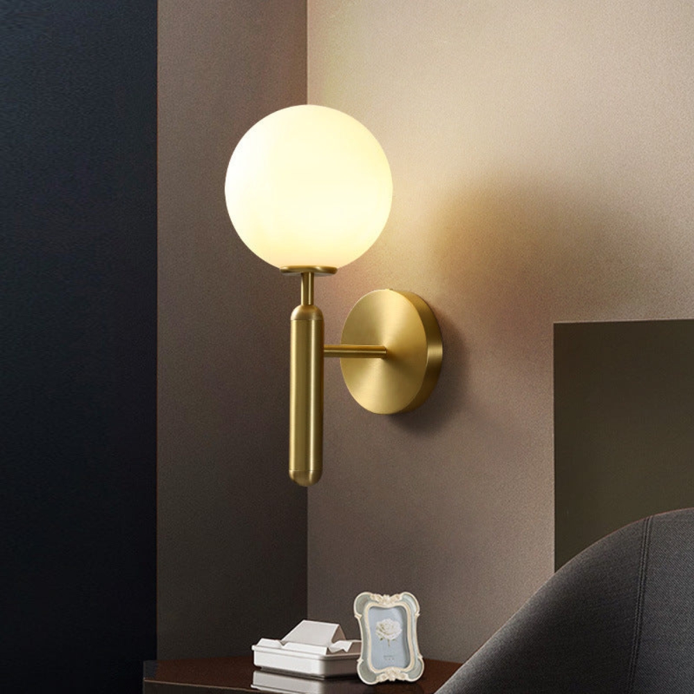 Milky Glow Modern Metal Wall Lamp D791