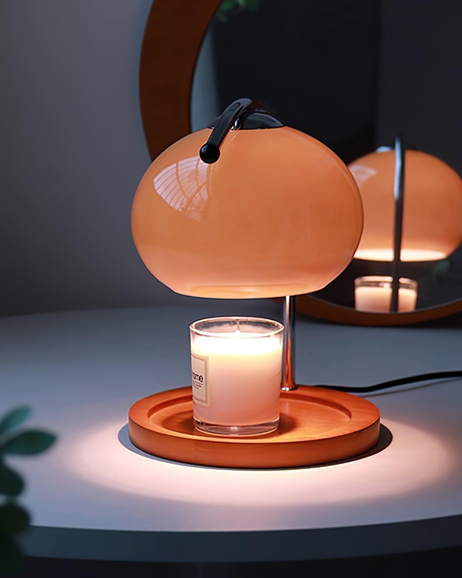 Modern Bauhaus Glass Candle Warmer Table Lamp K497