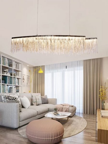 Aluminum Chain Chandelier