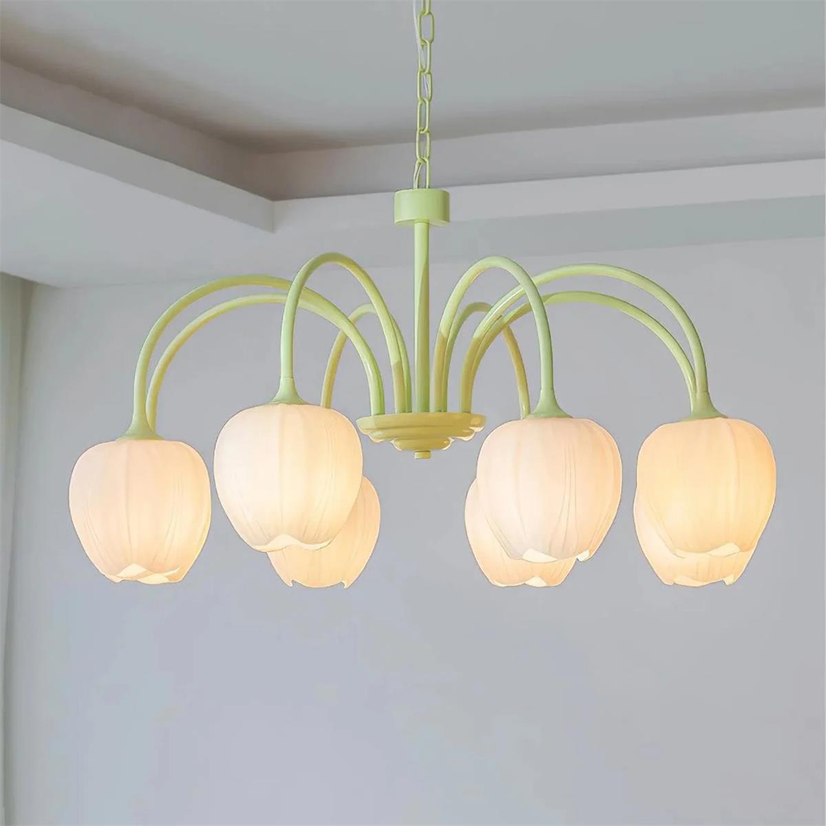 Tulip Matcha Chandelier D364