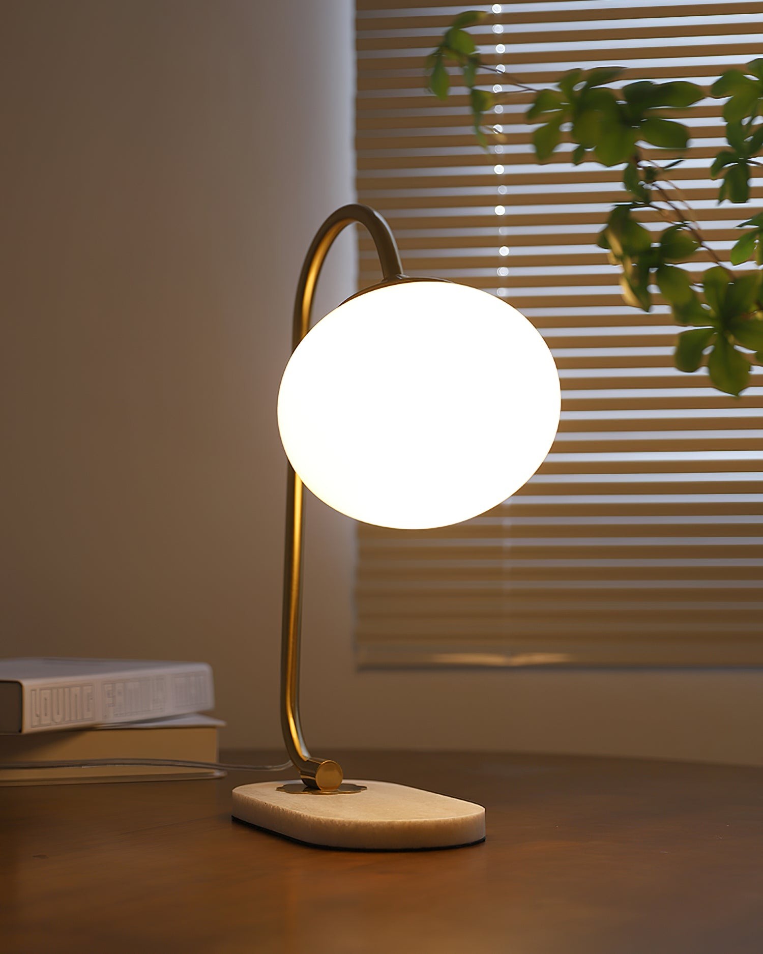 Nordic Mushroom Glass Bedside Table Lamp K629
