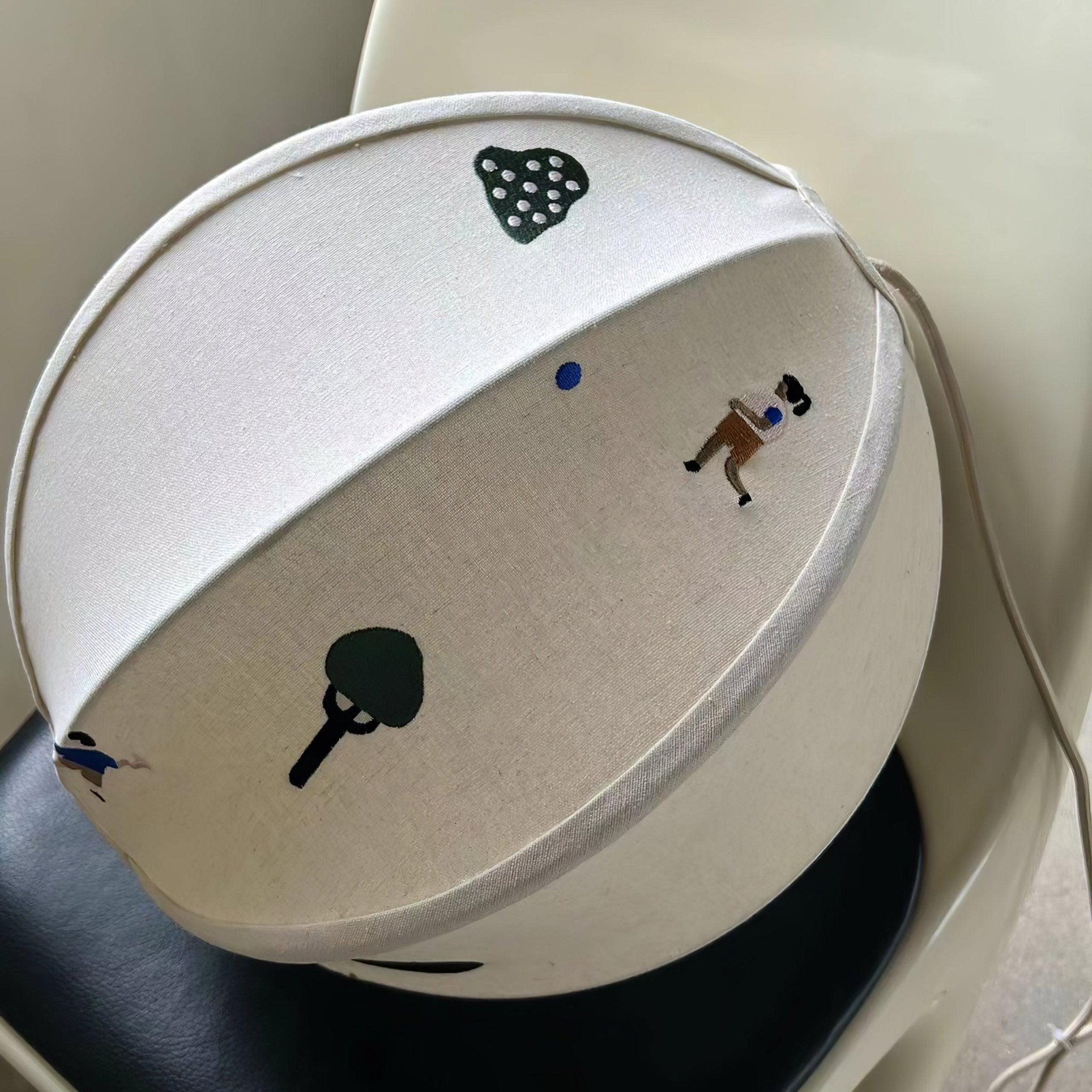 Park Embroidered Textile Pendant Lamp K576