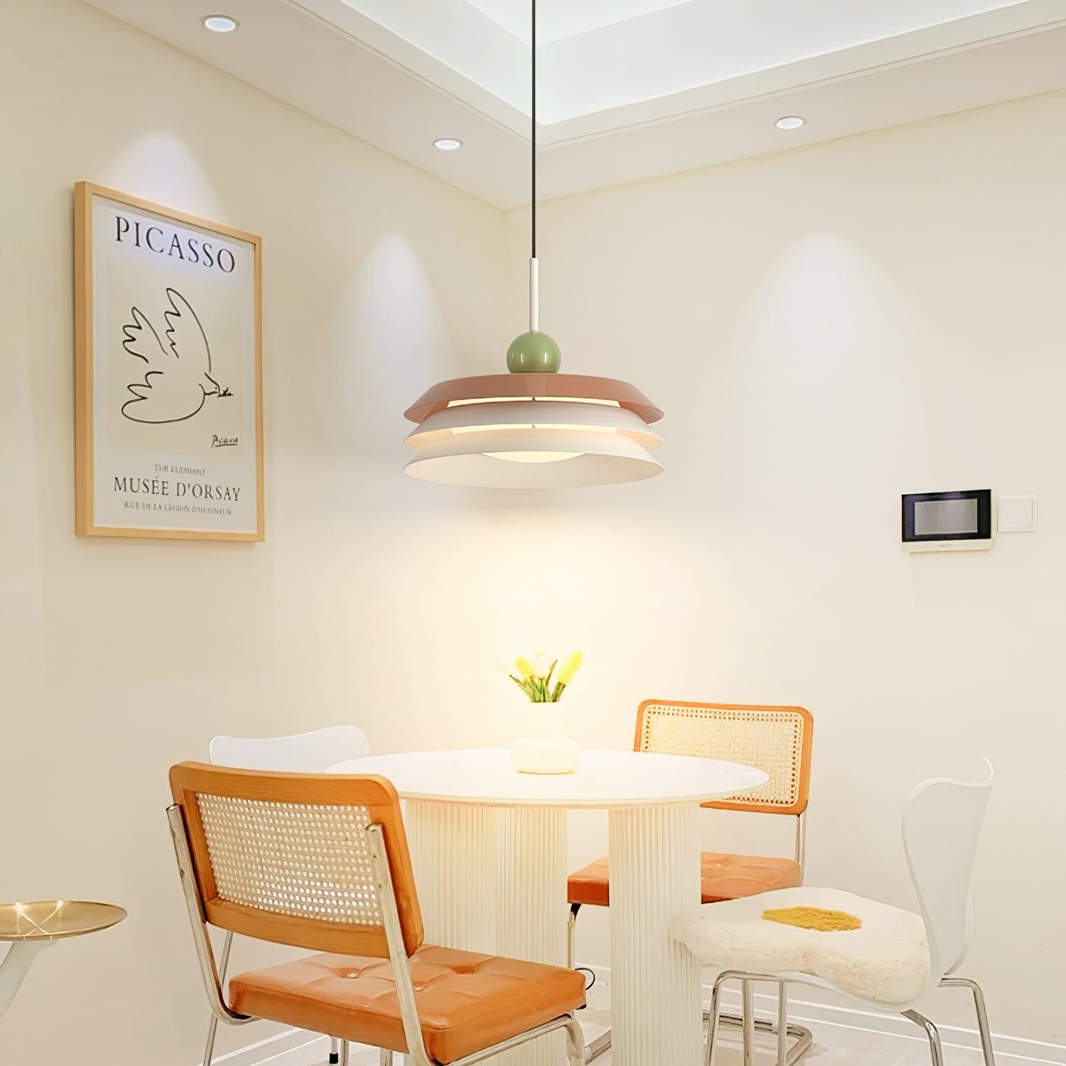 Nordic Creative Cream Style Multi-Layer Pendant Lamp For Living Room K529